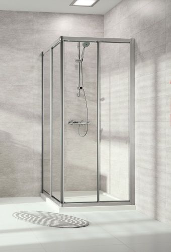 Душевая дверь Huppe Alpha2 90х90 [A22007-055-264] (2-х секционная двустворчатая)