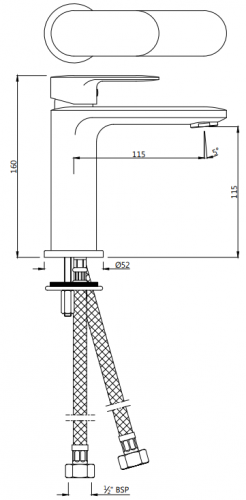 Смеситель для умывальника Jaquar Opal Prime [OPP-CHR-15011BPM]
