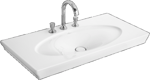 Умывальник накладной Villeroy&Boch La Belle 100 [6124-G2-R2]