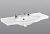 Раковина консоль с 3-мя отверстиями под смеситель Kerasan Catino 91х55см [0245]