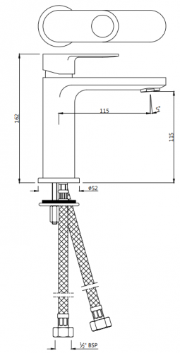 Смеситель для умывальника Jaquar Ornamix Prime [ORP-CHR-10011BPM]