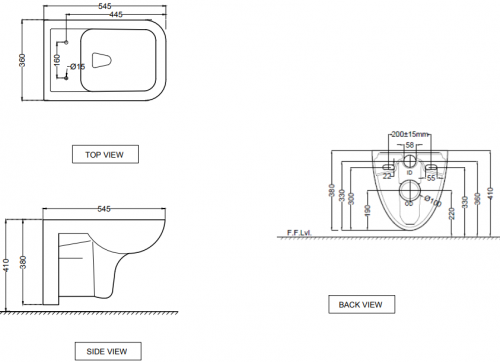 Унитаз подвесной Jaquar Florentine [FLS-WHT-5953] (безободковый с сиденьем slim)