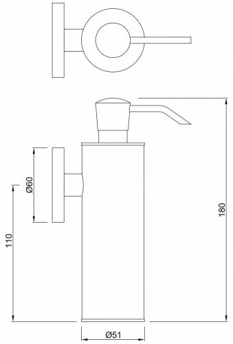 Дозатор для жидкого мыла Jaquar Continental [ACN-CHR-1137N]