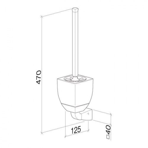 Ершик для унитаза Villeroy & Boch Square [83 900 910-00]