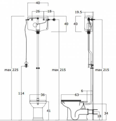 Унитаз напольный LineAtre Parigi [21603P oro] (с бачком)