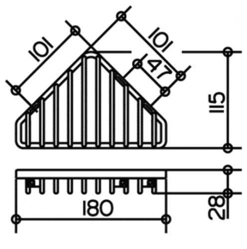 Мыльница Keuco [24903010000] (угловая, на стену)