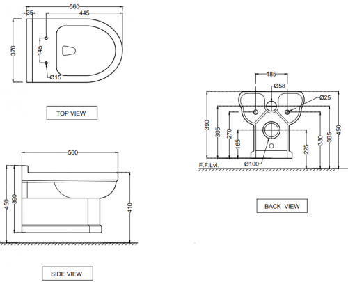 Унитаз подвесной Jaquar Queen's [QNS-WHT-7951] (сиденье дюропласт)