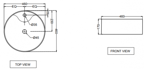 Умывальник накладной Jaquar JDS [JDS-WHT-25935]
