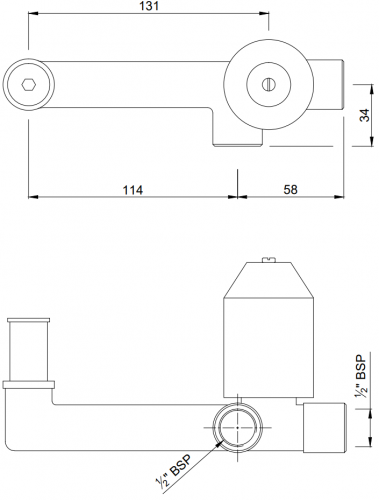 Скрытая часть смесителя Jaquar Allied [ALD-CHR-233]