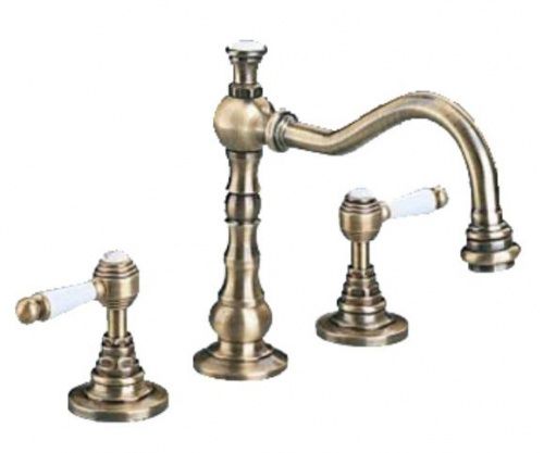 Смеситель для умывальника Lineatre Stella [120/B бронза] (с донным клапаном)