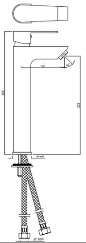 Смеситель для умывальника Jaquar Aria [ARI-CHR-39005B]