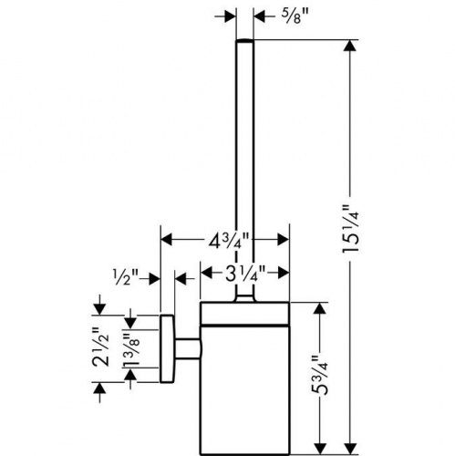 Ершик для унитаза Hansgrohe Logis [40522000]